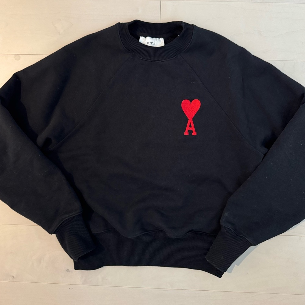Authentic Ami Paris sweatshirt sweater XXS Black unisex
